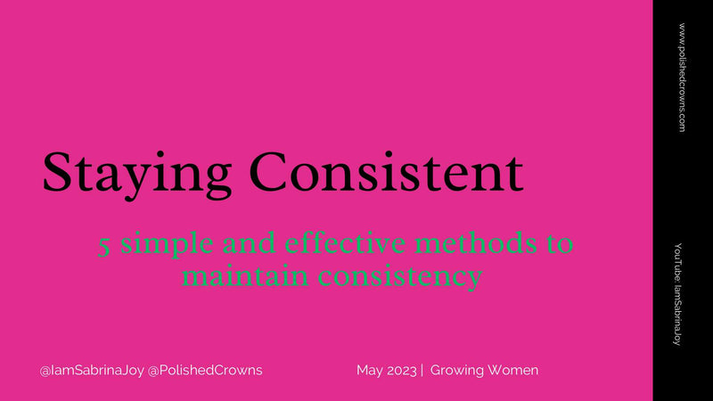 Stay Consistent Queen Polished Crowns