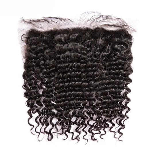 Deep Curly 13x4 Transparent Frontal Polished Crowns